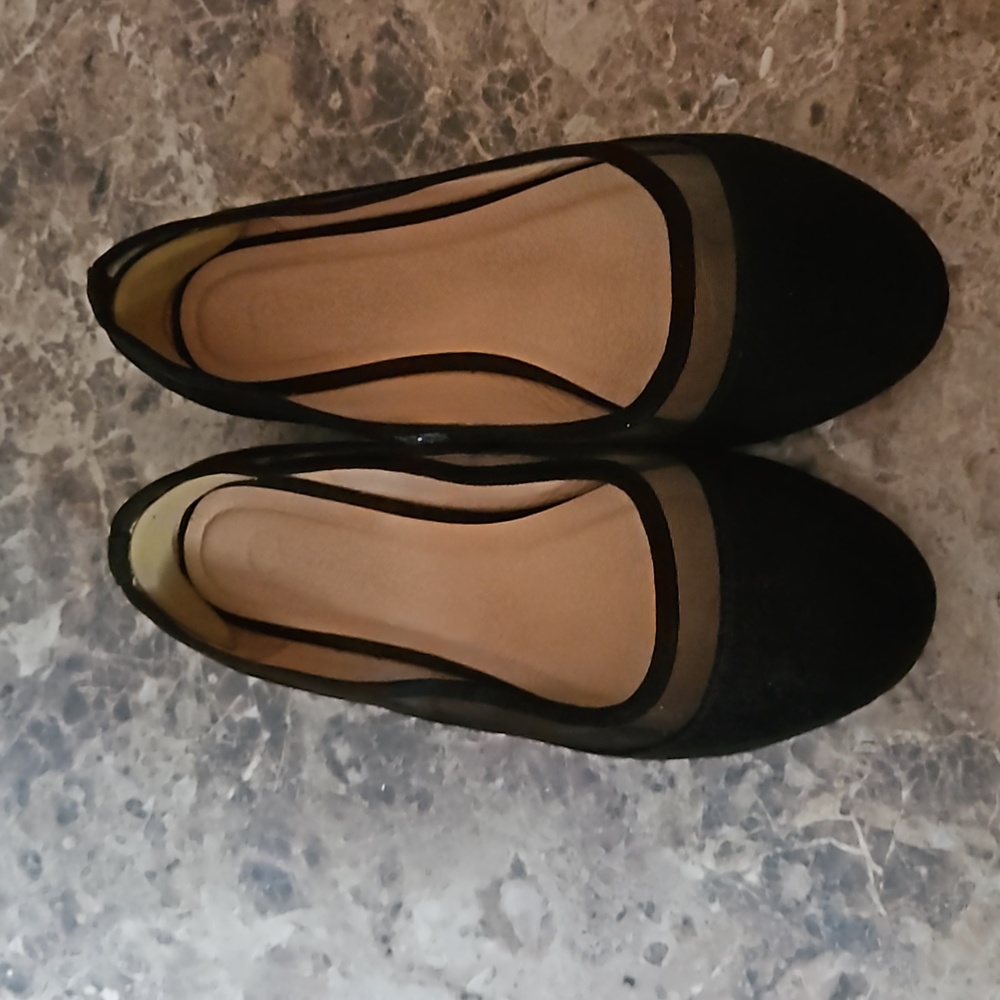 Black flats size 9